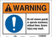 Safety Sign 10 in x 14 in Vinyl