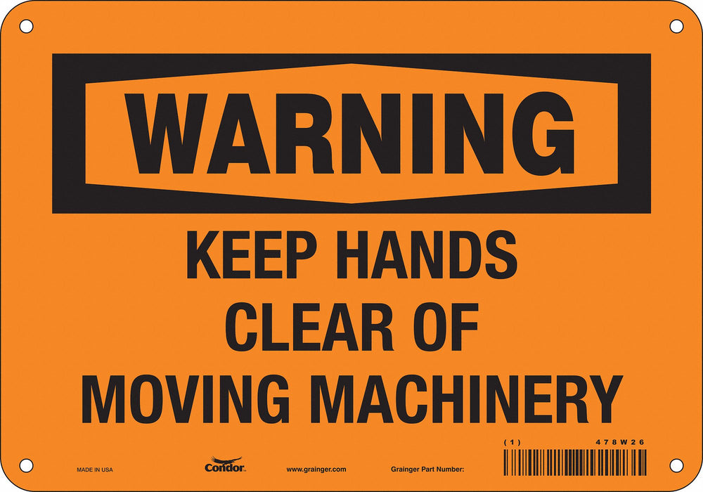 Safety Sign 7 in x 10 in Aluminum