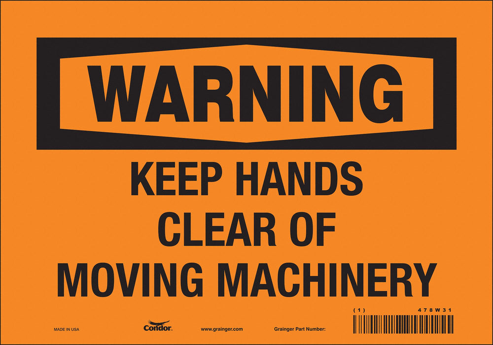 Safety Sign 7 in x 10 in Vinyl