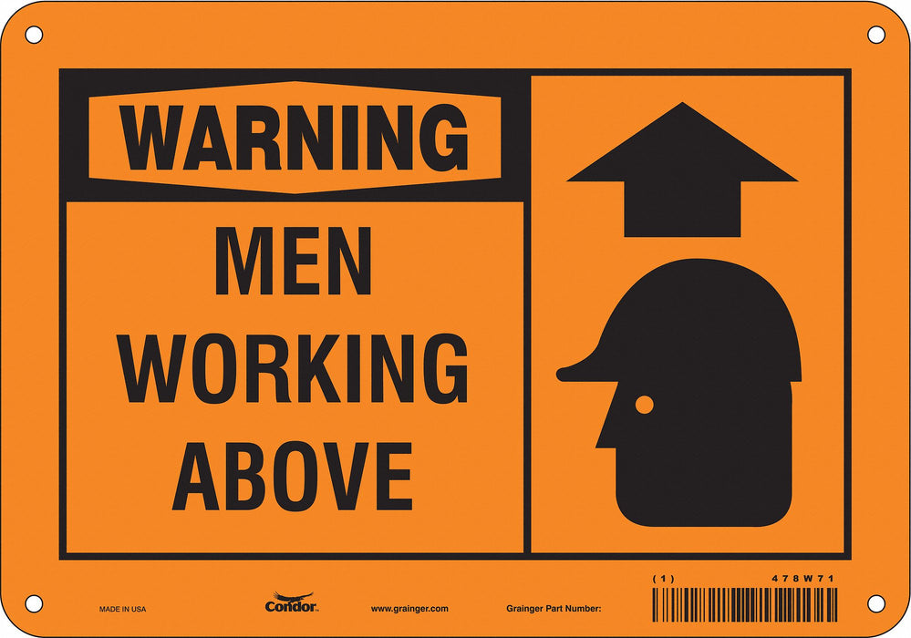Safety Sign 7 in x 10 in Aluminum