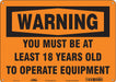 Safety Sign 10 in x 14 in Aluminum