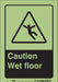 Safety Sign 10 in x 7 in Glow Vinyl