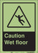 Safety Sign 14 in x 10 in Glow Vinyl
