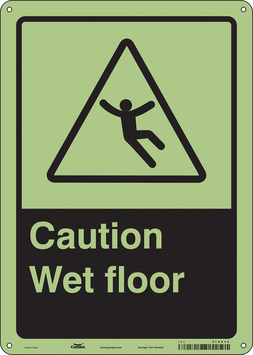 Safety Sign 14 in x 10 in Polyethylene