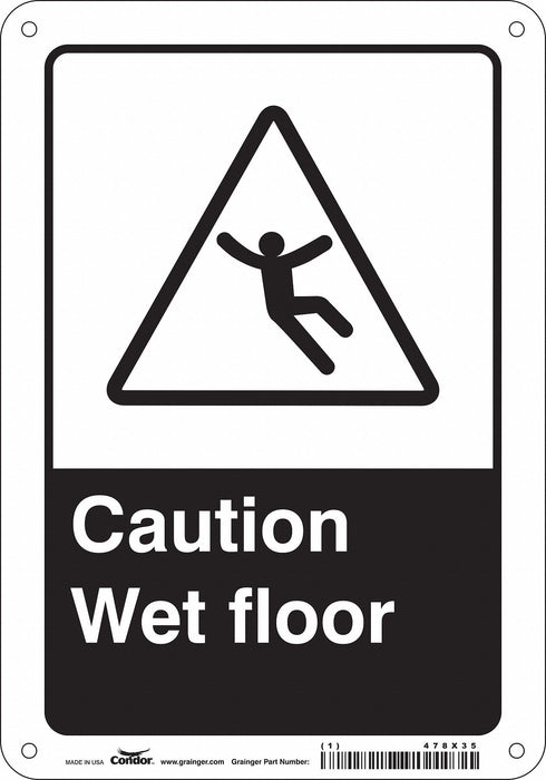 Safety Sign 10 inx7 in Polyethylene