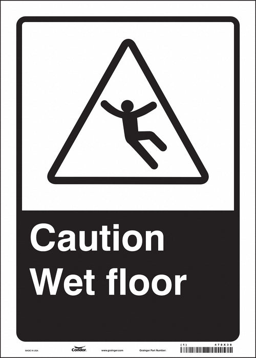 Safety Sign 14 in x 10 in Vinyl