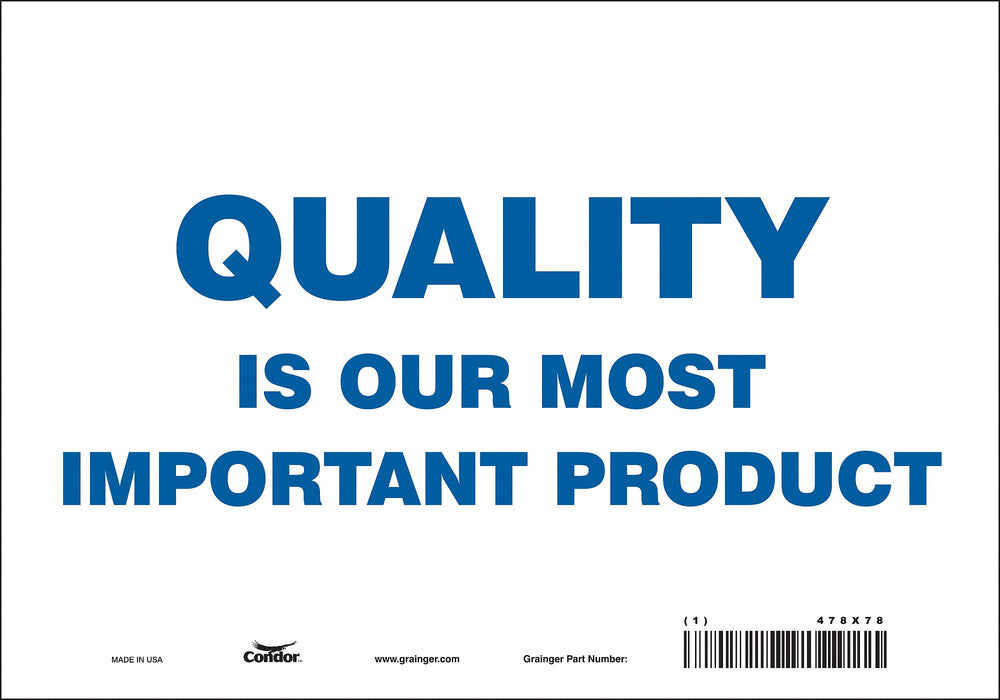 Safety Sign 7 in x 10 in Vinyl
