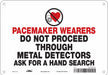 Safety Sign 7 in x 10 in Aluminum