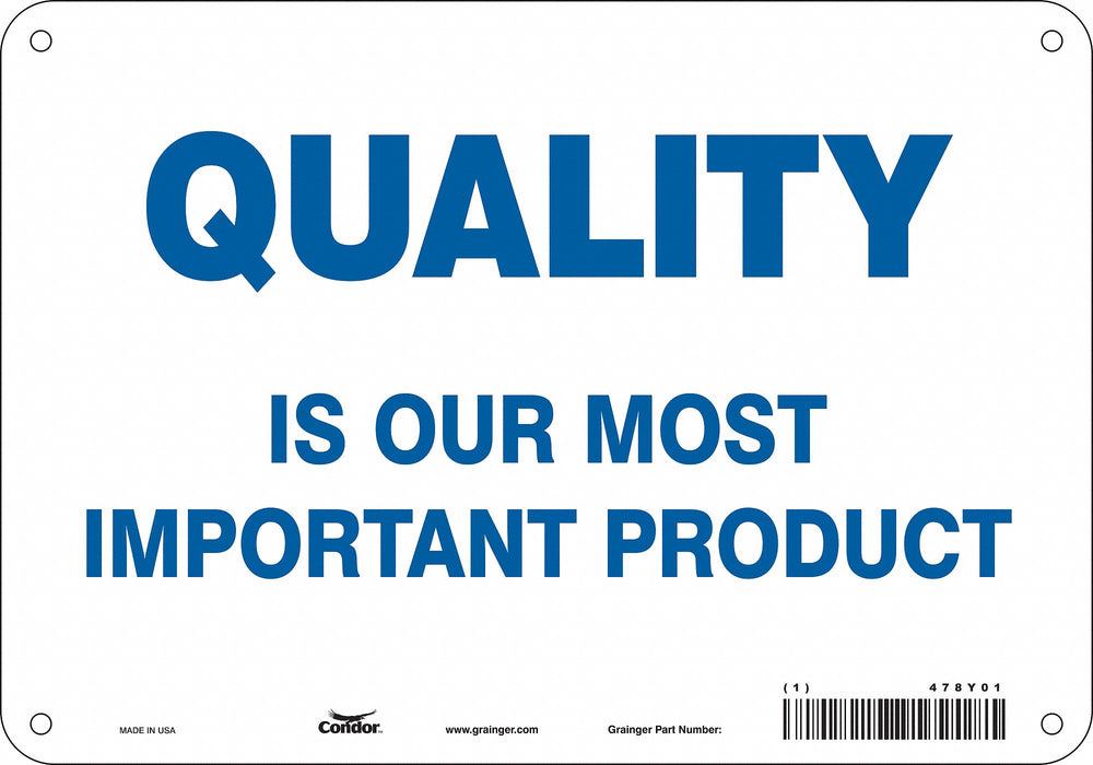 Safety Sign 7 inx10 in Polyethylene