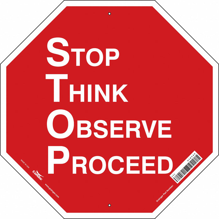 Safety Sign 24 inx24 in Polyethylene