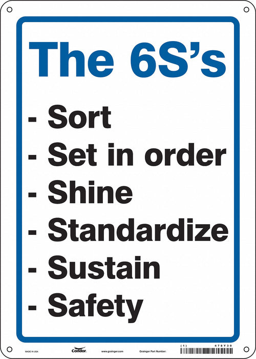 Safety Sign 14 inx10 in Polyethylene