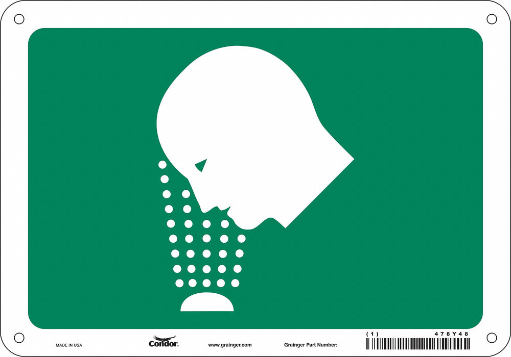 Safety Sign 7 in x 10 in Polyethylene