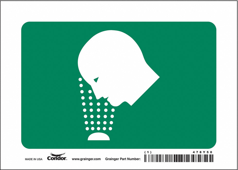 Safety Sign 5 in x 7 in Vinyl
