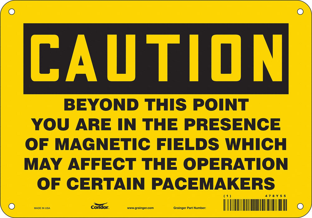 Safety Sign 7 inx10 in Polyethylene