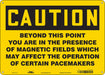 Safety Sign 10 in x 14 in Polyethylene
