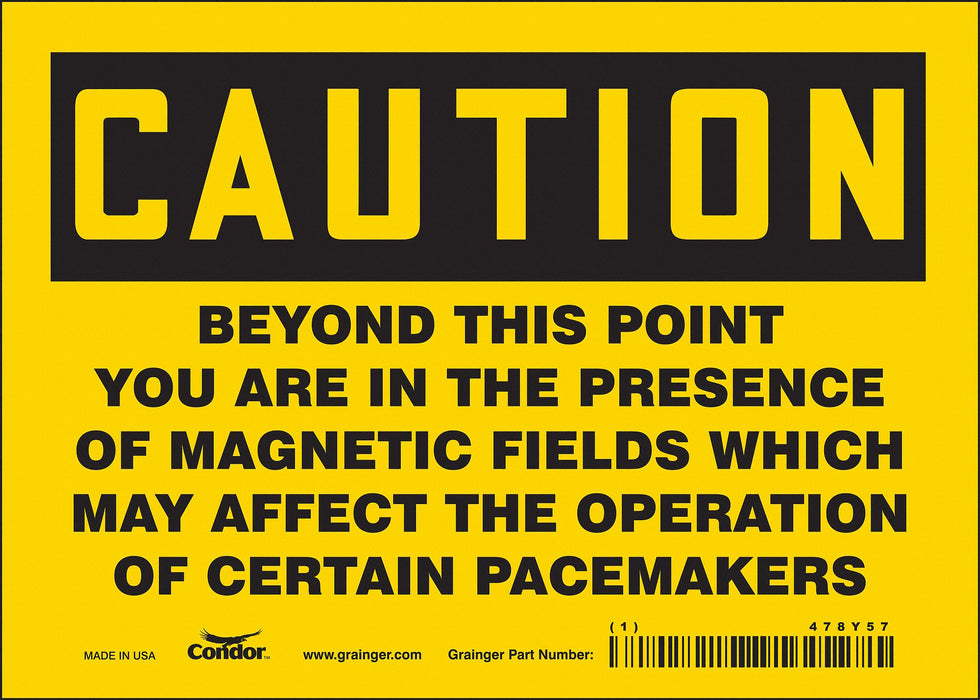 Safety Sign 5 inx7 in Vinyl