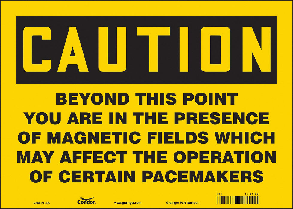 Safety Sign 10 in x 14 in Vinyl