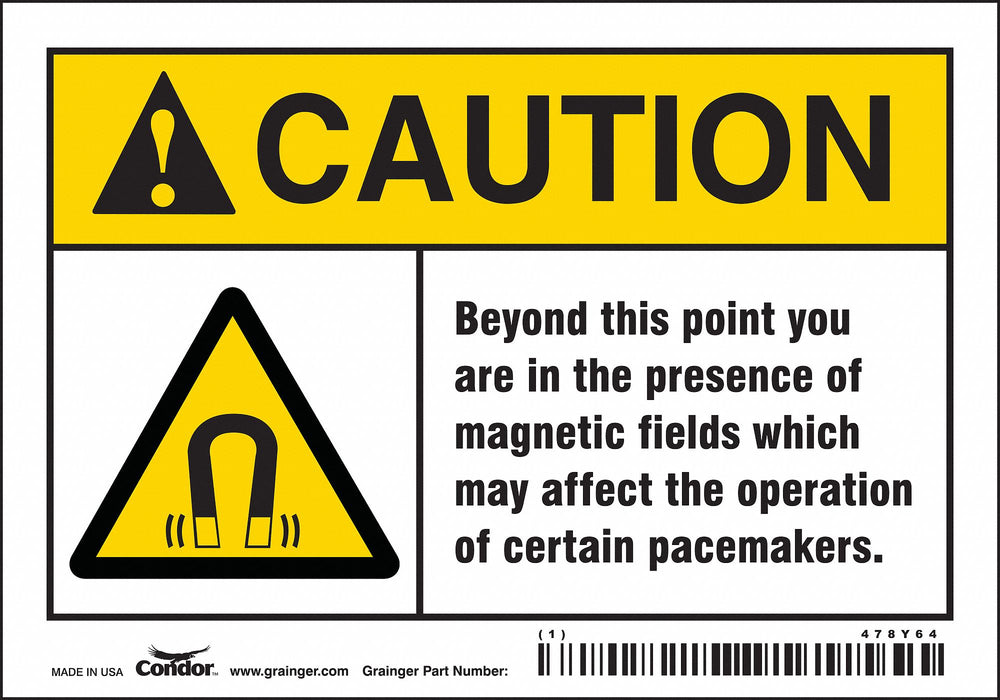 Safety Sign 3 1/2 inx5 in Vinyl