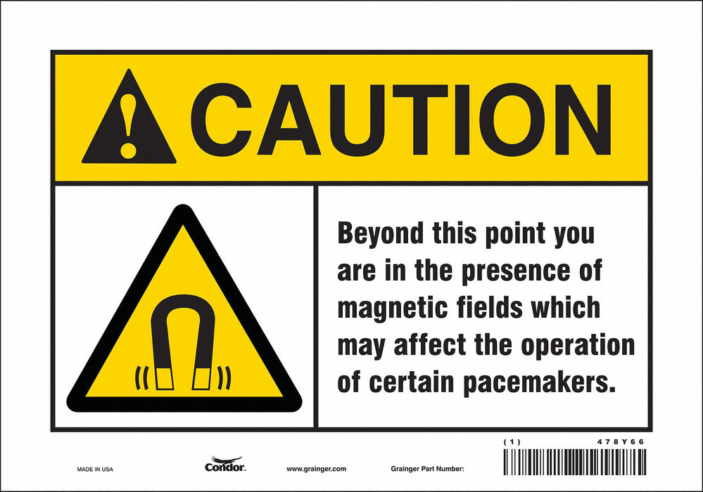 Safety Sign 7 inx10 in Vinyl