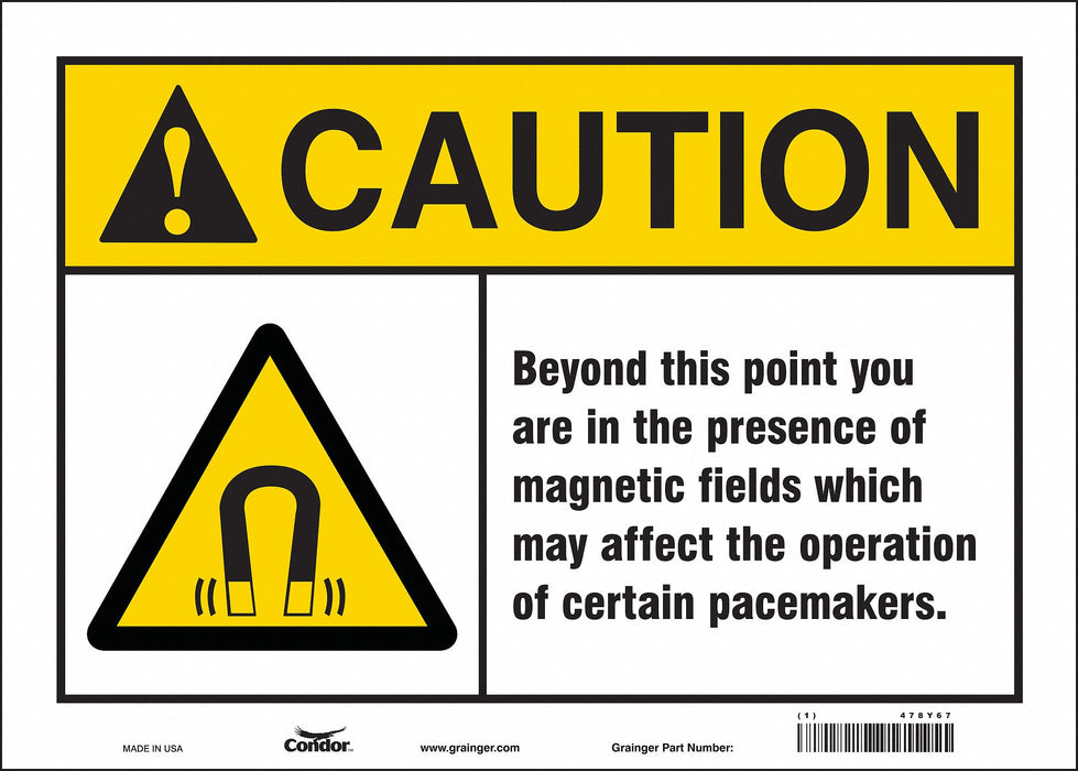 Safety Sign 10 inx14 in Vinyl