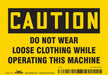 Safety Sign 3 1/2 inx5 in Vinyl