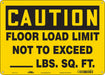 Safety Sign 10 in x 14 in Polyethylene