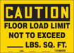 Safety Sign 10 in x 14 in Vinyl