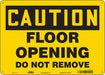 Safety Sign 10 in x 14 in Aluminum