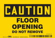 Safety Sign 3.5in x 5in Vinyl