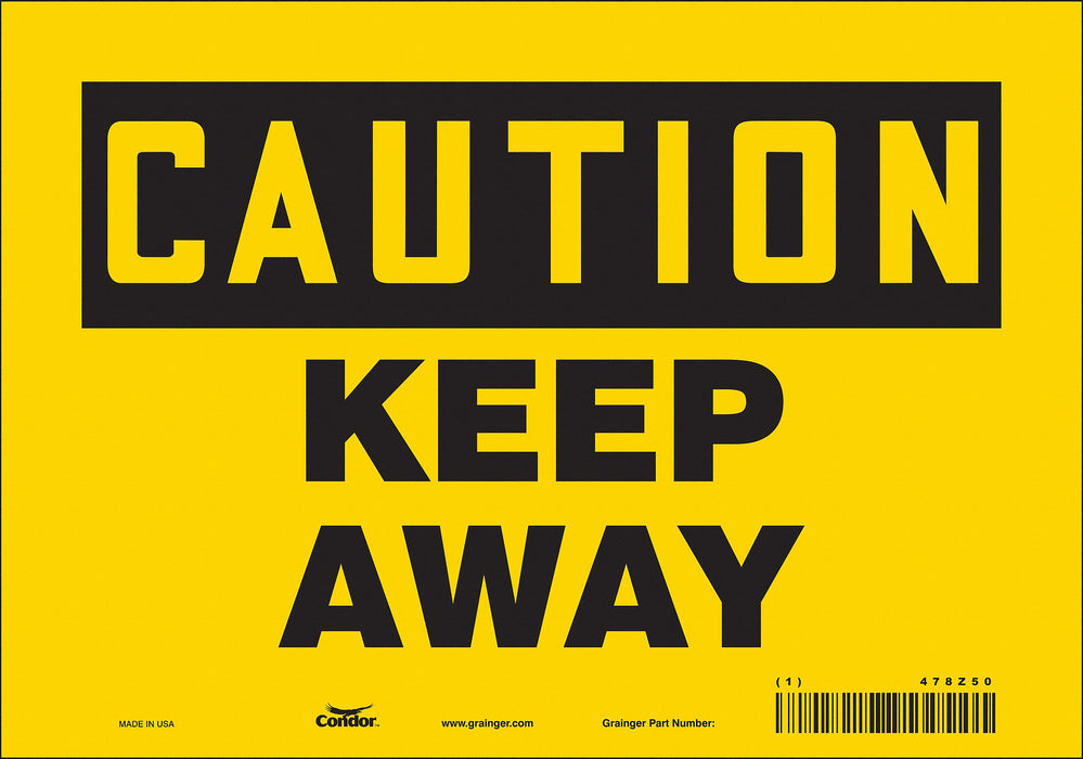 Safety Sign 7 in x 10 in Vinyl