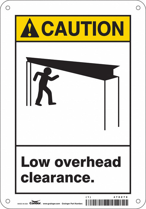 Safety Sign 10 inx7 in Polyethylene