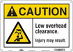 Safety Sign 10 in x 14 in Polyethylene