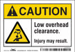 Safety Sign 3.5in x 5in Vinyl