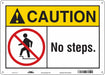 Safety Sign 10 in x 14 in Polyethylene