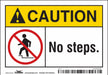 Safety Sign 3 1/2 inx5 in Vinyl