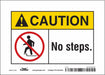 Safety Sign 5 in x 7 in Vinyl
