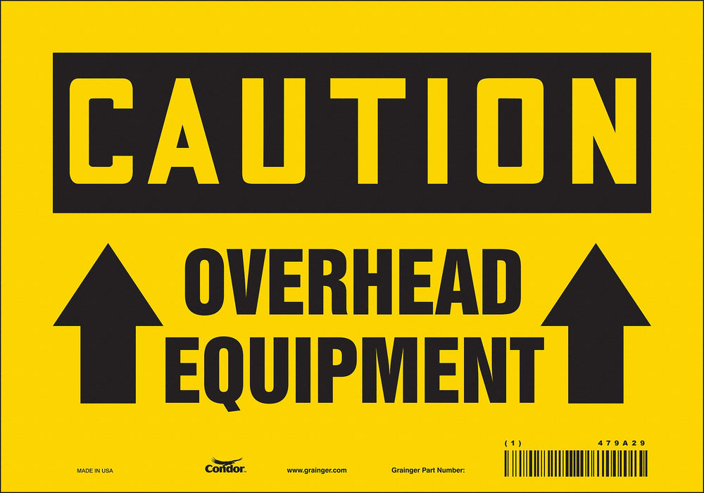 Safety Sign 7 in x 10 in Vinyl