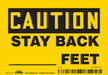 Safety Sign 3.5in x 5in Vinyl