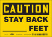 Safety Sign 5 inx7 in Vinyl