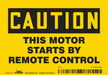 Safety Sign 3.5in x 5in Vinyl