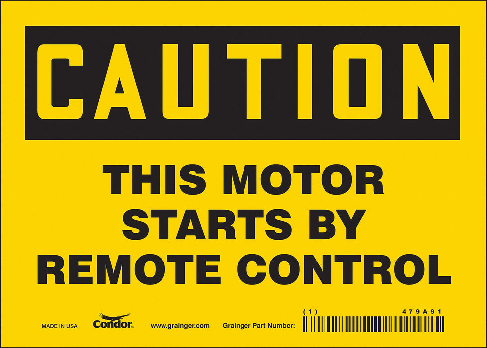 Safety Sign 5 inx7 in Vinyl