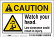 Safety Sign 3 1/2 inx5 in Vinyl