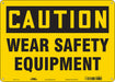 Safety Sign 10 in x 14 in Aluminum