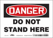 Safety Sign 5 in x 7 in Vinyl