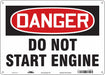 Safety Sign 10 in x 14 in Aluminum