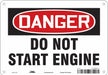 Safety Sign 7 in x 10 in Polyethylene