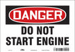 Safety Sign 7 in x 10 in Vinyl