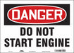 Safety Sign 10 in x 14 in Vinyl