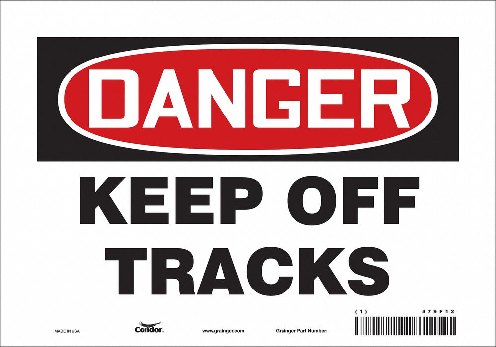 Safety Sign 7 in x 10 in Vinyl