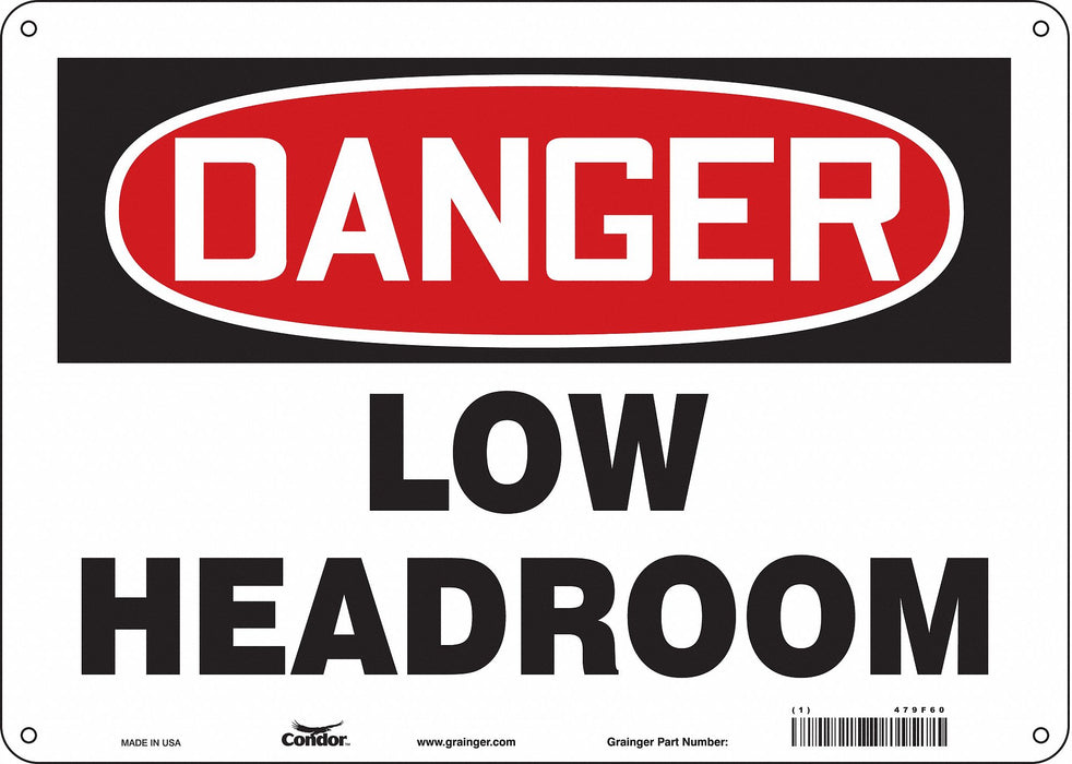 Safety Sign 10 in x 14 in Aluminum